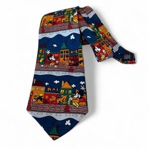 Vintage Disney Mickey Mouse Pluto Novelty Tie 1990s